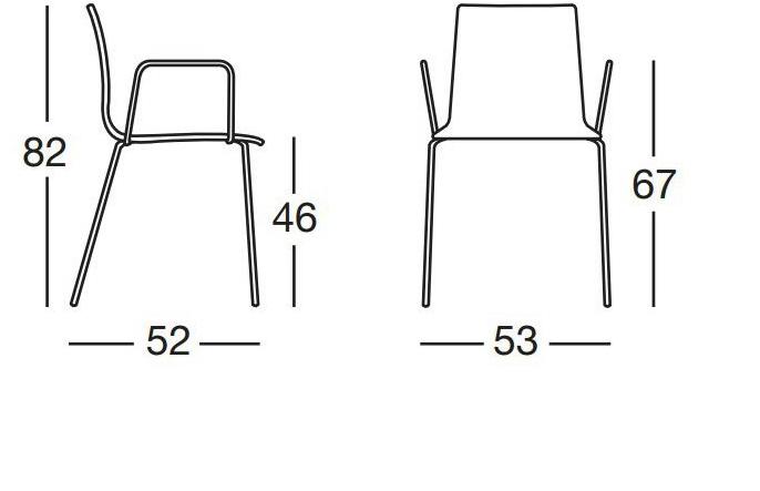 SCAB DESIGN Стул с подлокотниками Alice sun-id-1389409 - Вид №5