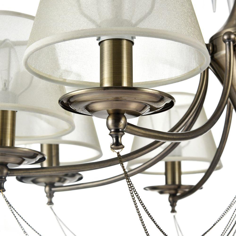 Подвесная люстра Freya Garcia FR2908-PL-08-BZ FREYA ДИЗАЙНЕРСКИЕ, GARCIA 186730 Белый  - Вид №2