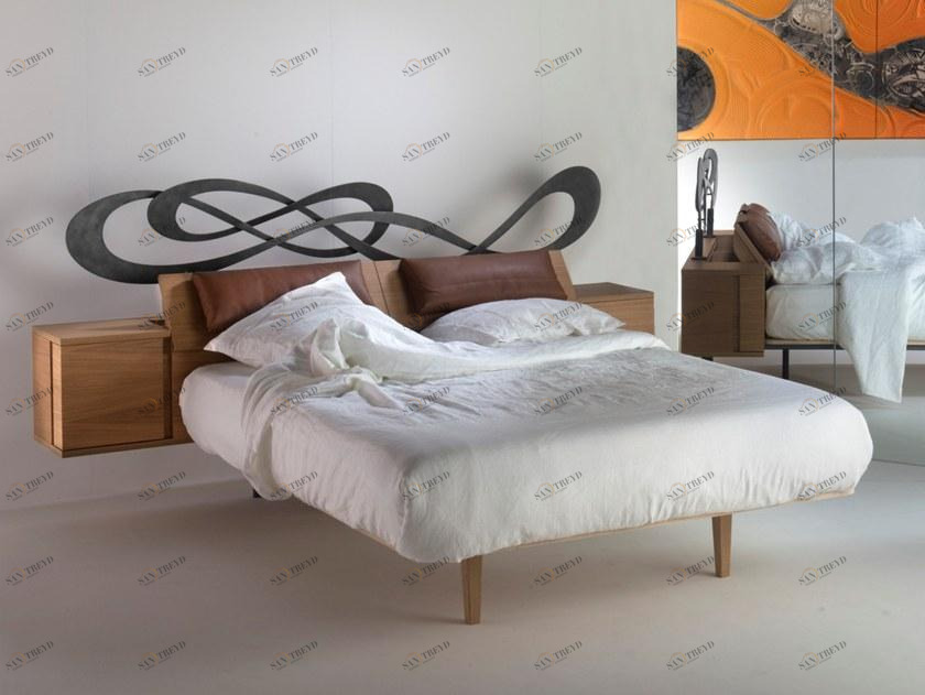 Barel Двуспальная кровать с изголовьем для хранения Stella sun-id-1463889