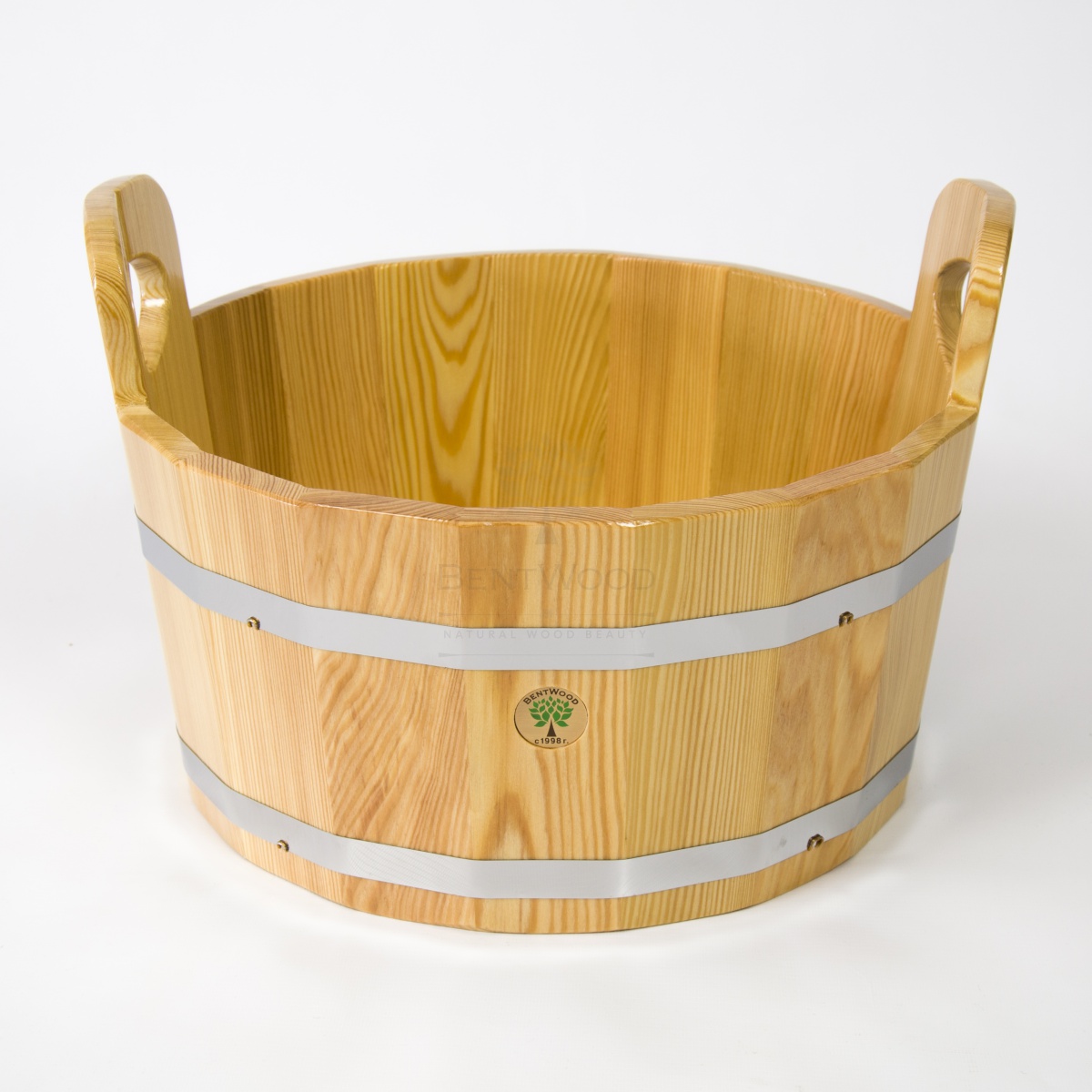 166 Шайка для бани (лиственница натуральная) Alyarus  - Вид №2