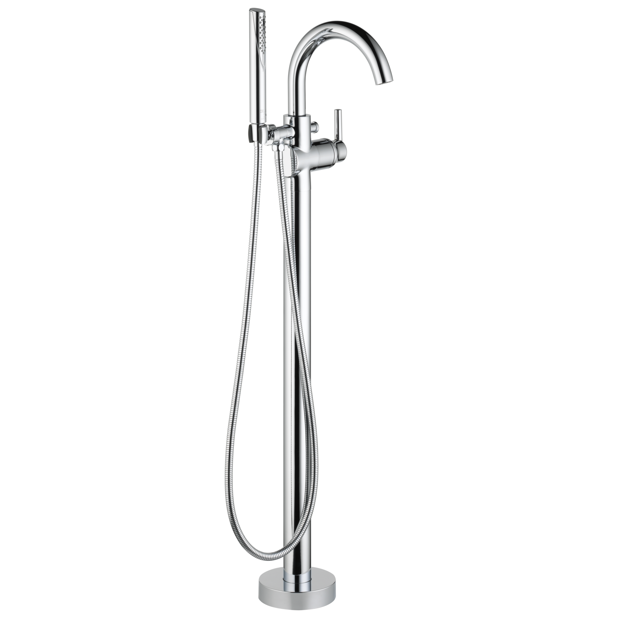 T4759-FL Напольная накладка для ванны с одной ручкой и ручным душем Delta Faucet Delta Хром