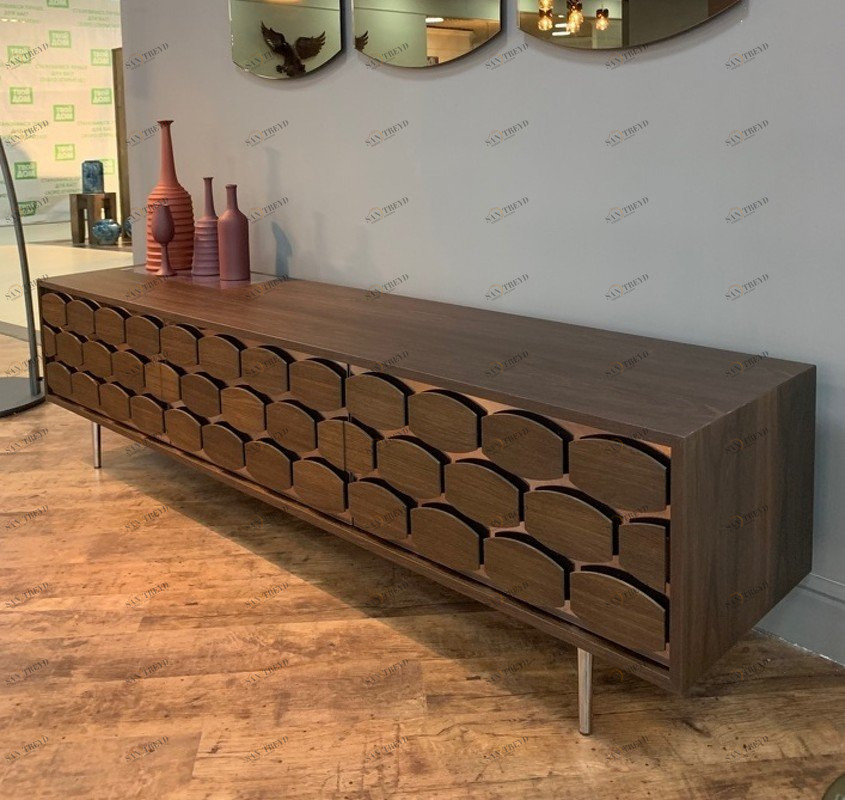 Тумба под телевизор коричневая Honey Modern TONIN CASA MODERN 00-3981581 Коричневый