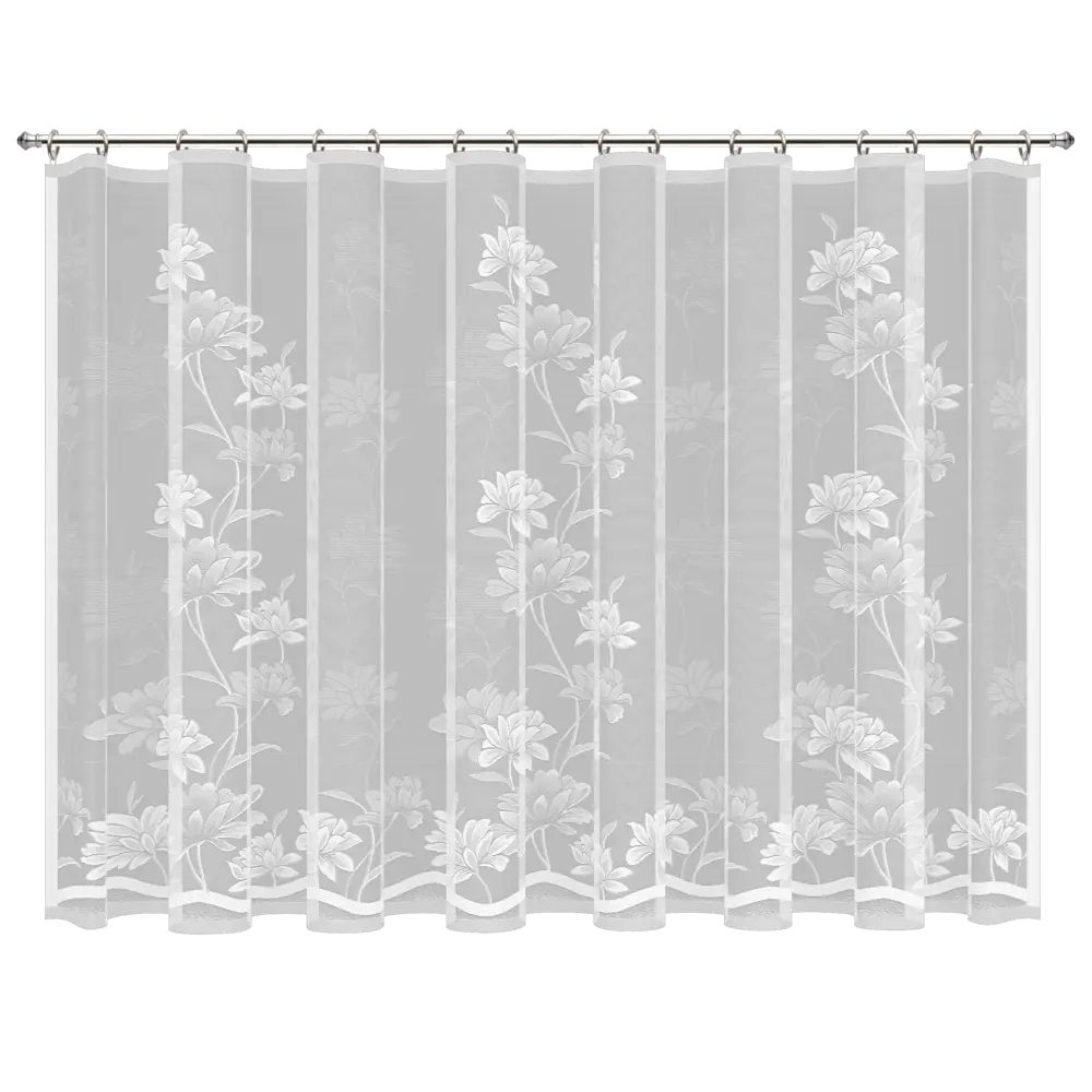 Тюль для кухни "Лианы" 200x165 см цвет белый Santreyd STLM-2038839