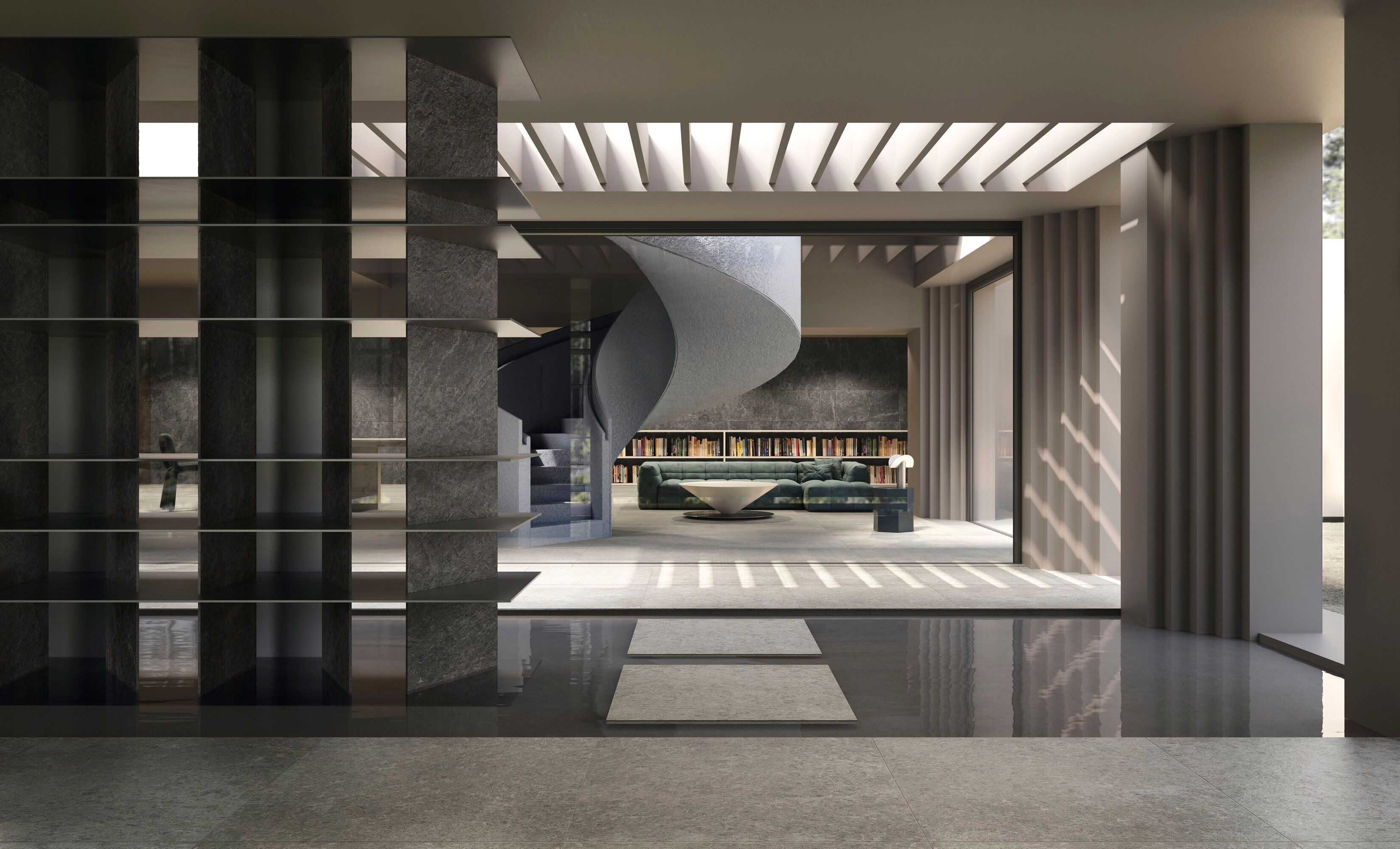 Пол / облицовка керамогранита с эффектом камня Fiandre Pulsar ARCH-00126332 - Вид №3