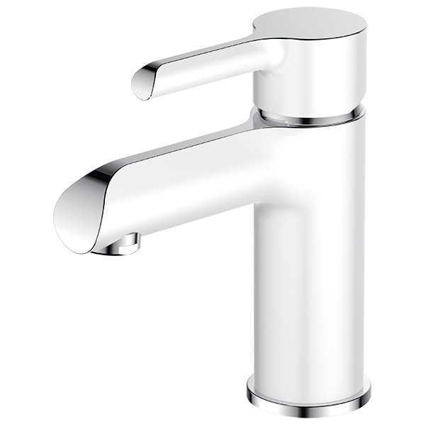 40-04P ELAT  Смеситель для умывальника белый ARGO kran 4004pelat