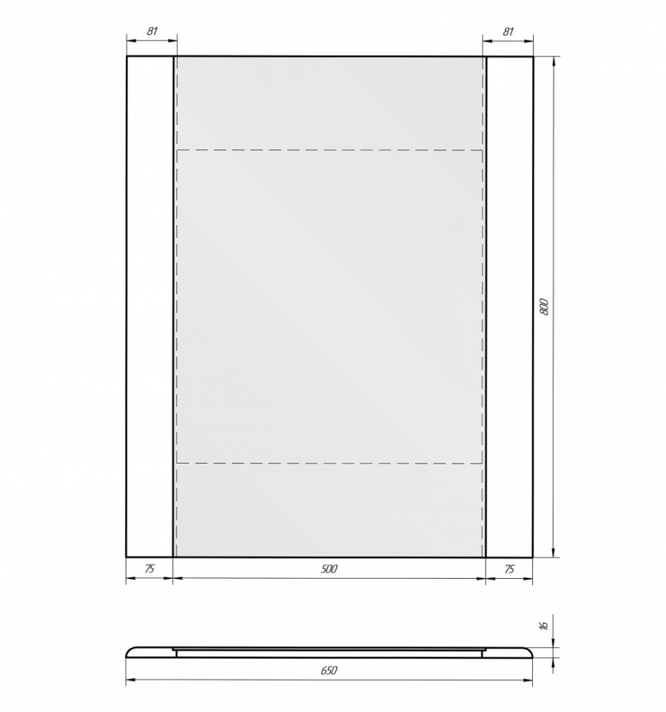 99.9004 Зеркало Dreja Uni - Вид №1