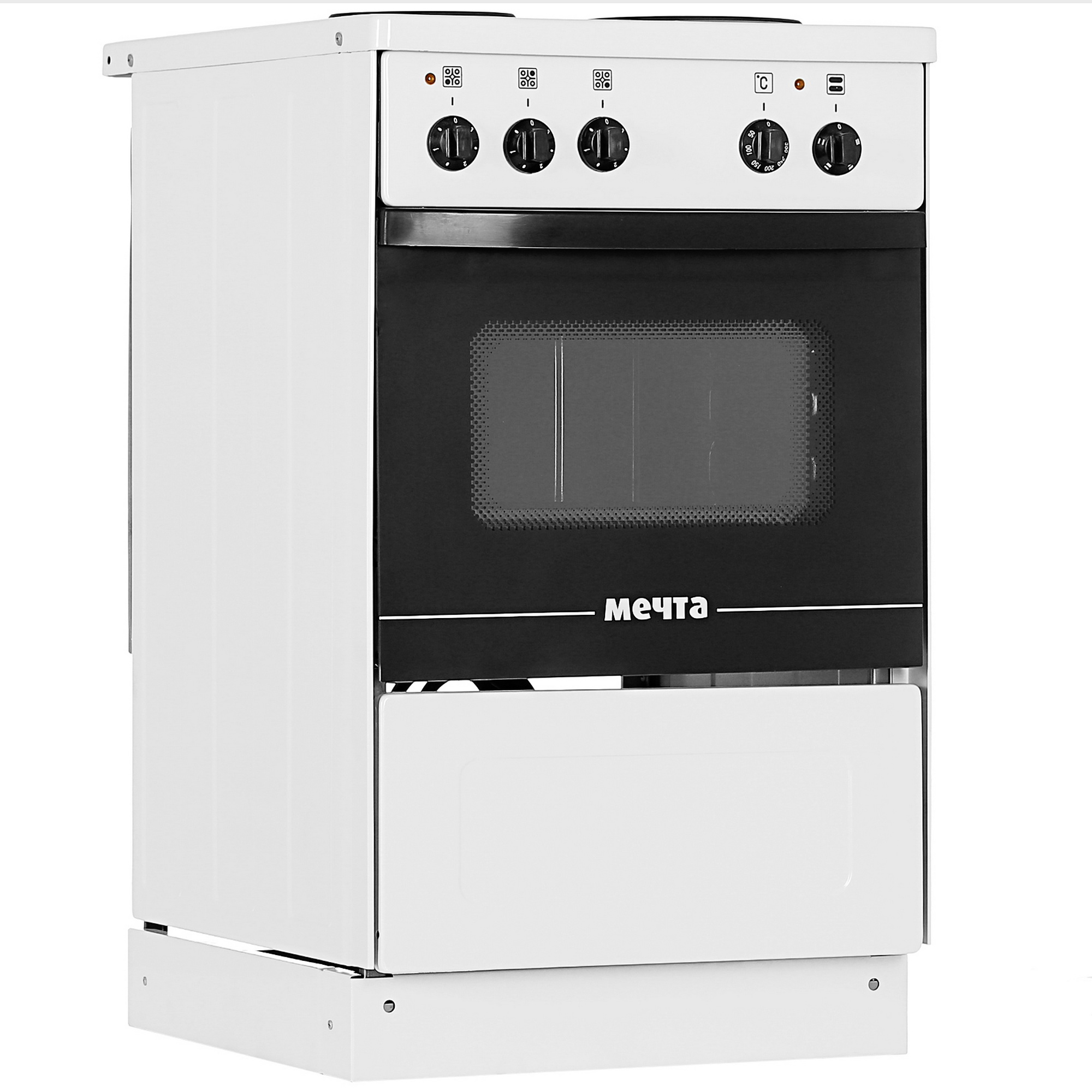 8146677 Электрическая плита МЕЧТА 341Ч [50 см, эмал. сталь, конф.-3 шт, 48.7 л, ящик, белый] STDN-0005683 - Вид №1