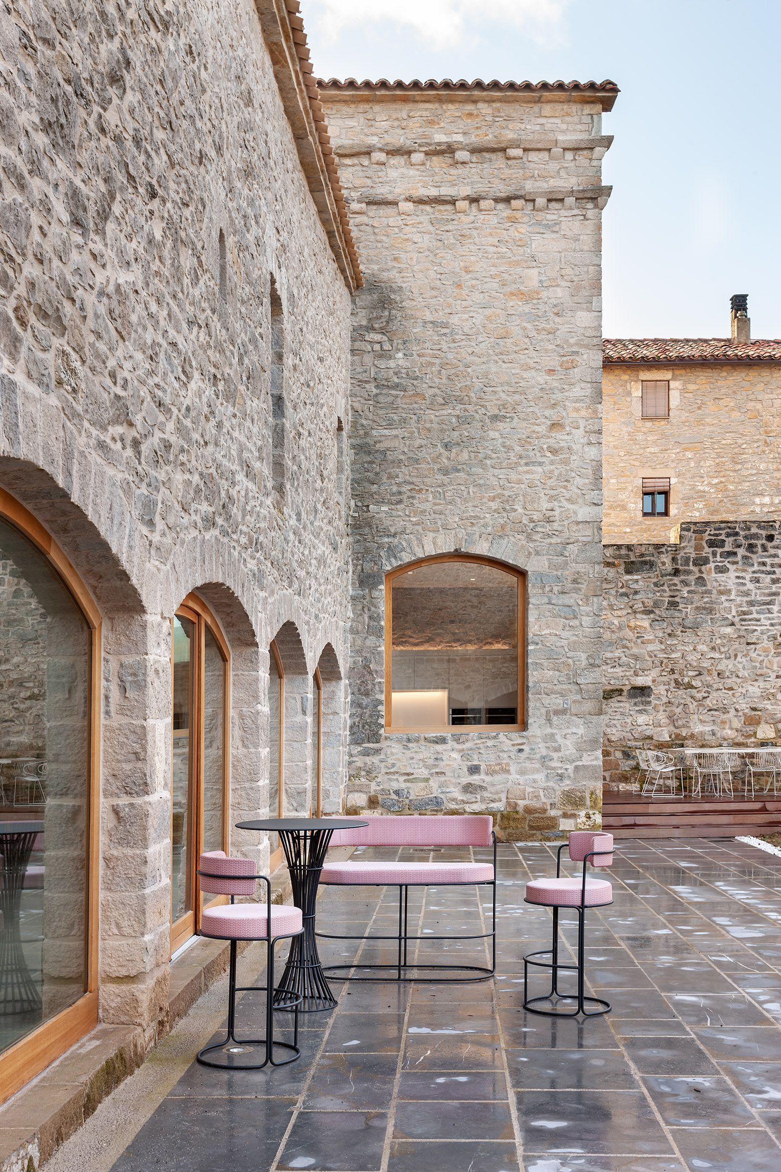 Тканевая садовая скамейка со спинкой iSimar Paradiso ARCH-00147657 - Вид №2