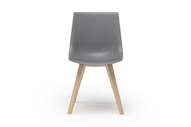 Пластиковый и деревянный стул для ресторана SCHNEEWEISS interior Blaq ARCH-00121402 - Вид №1