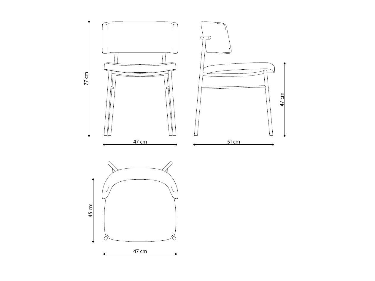 Мягкий стул с открытой спинкой TrabA' Marlen ARCH-00031816 - Вид №14