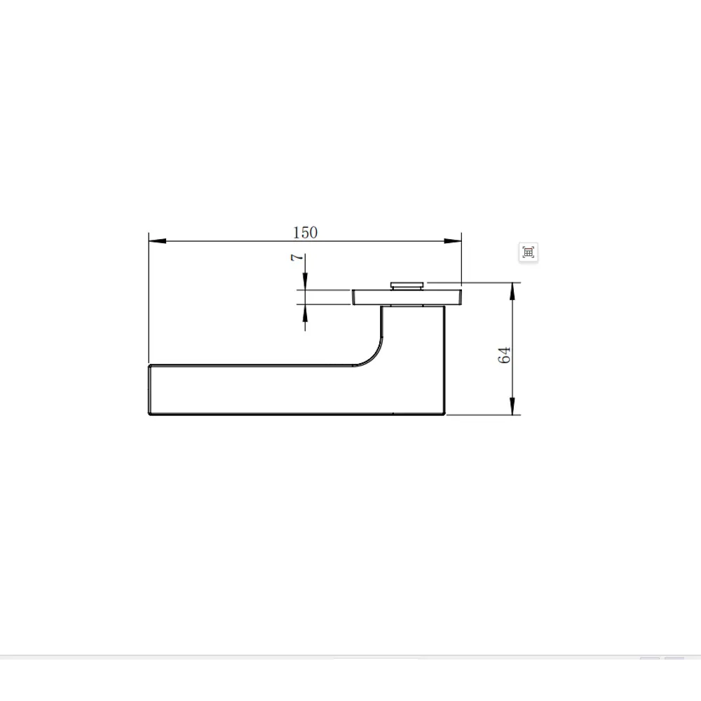 Дверная ручка на розетке KREAFORTA Орон без запирания цвет никель 89450149 STLM-2091830  - Вид №5