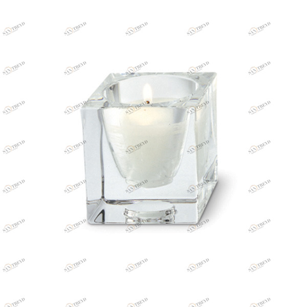 Подсвечник хрустальный прозрачный Cubetto FABBIAN  246104 Прозрачный 