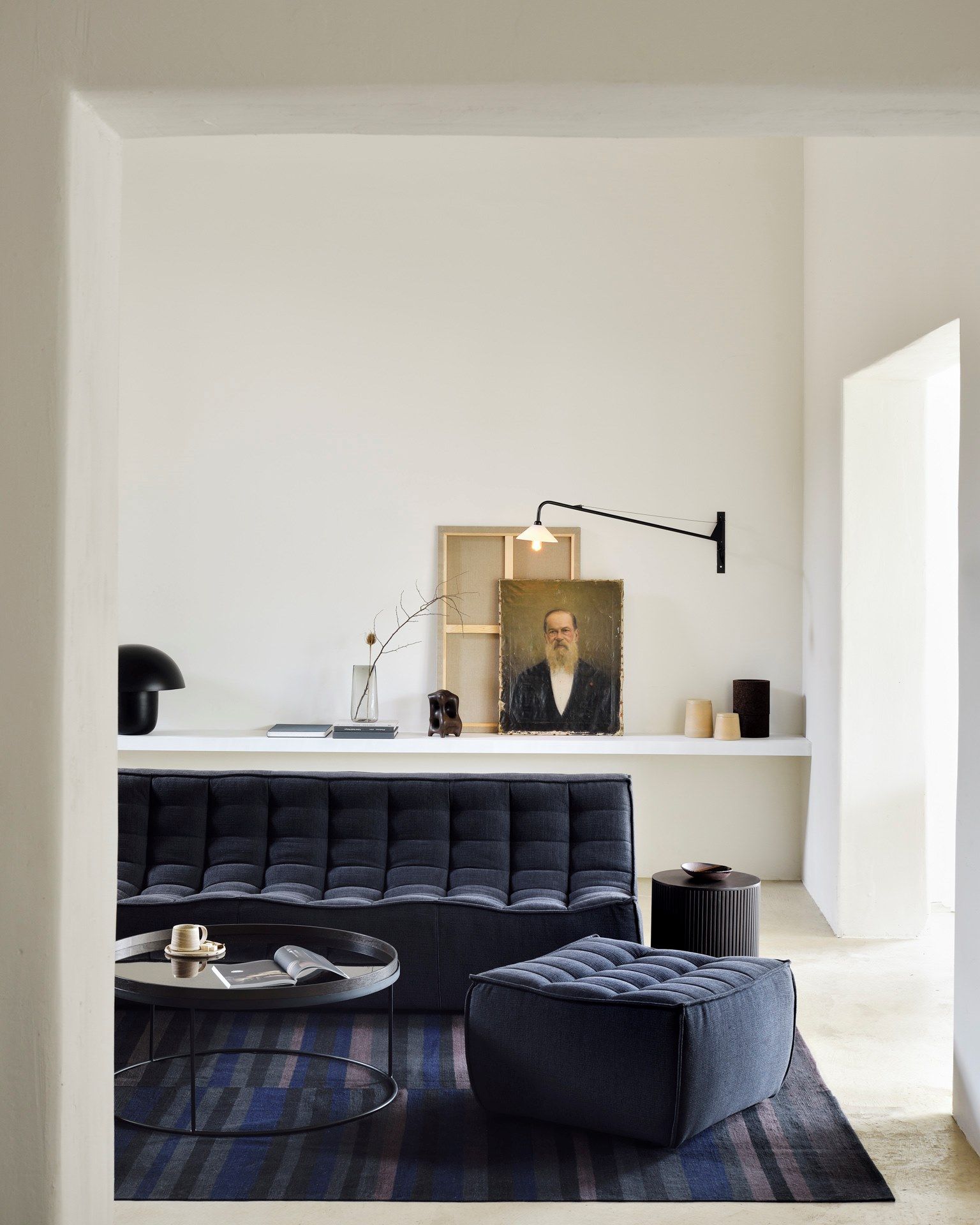 Квадратный пуф из ткани Ethnicraft N701 ARCH-00100481 - Вид №3