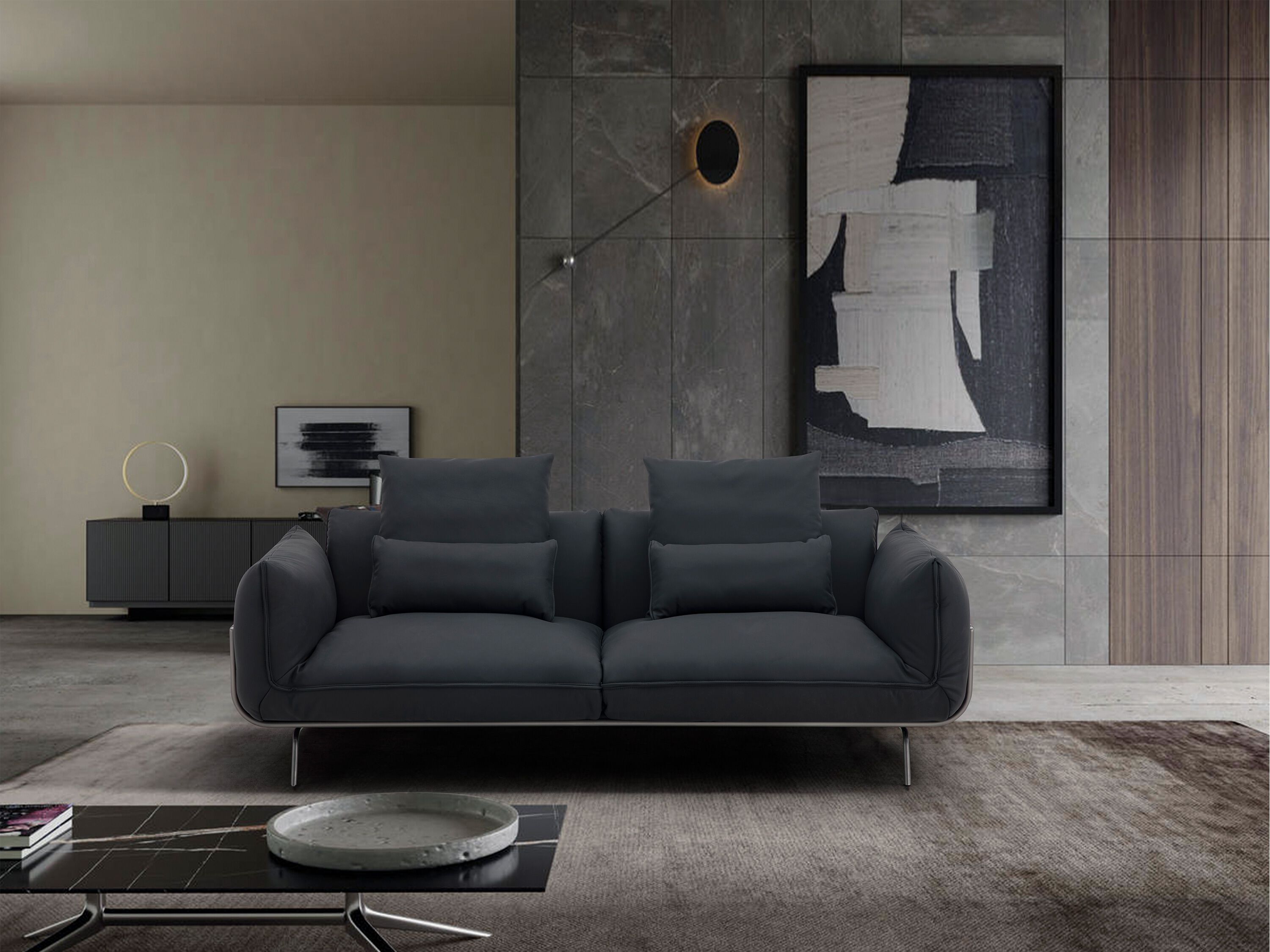 3-местный кожаный диван CAMPO DE' FIORI AURORA ARCH-00027555 - Вид №9