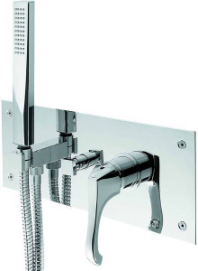 76059CR Внутристенный комплект Ares с ручным душем и дивертером для душа. На 2 выхода, цвет хром