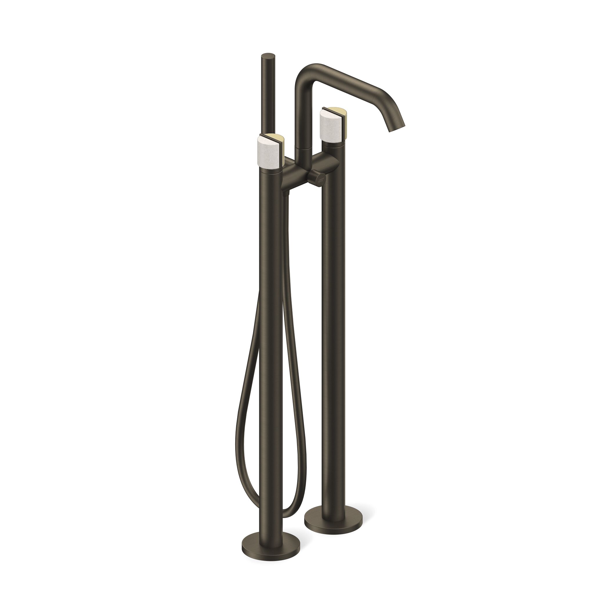 Смеситель для ванны с 2 отверстиями с ручным душем Varied Forms Macaron ARCH-00120404 - Вид №3