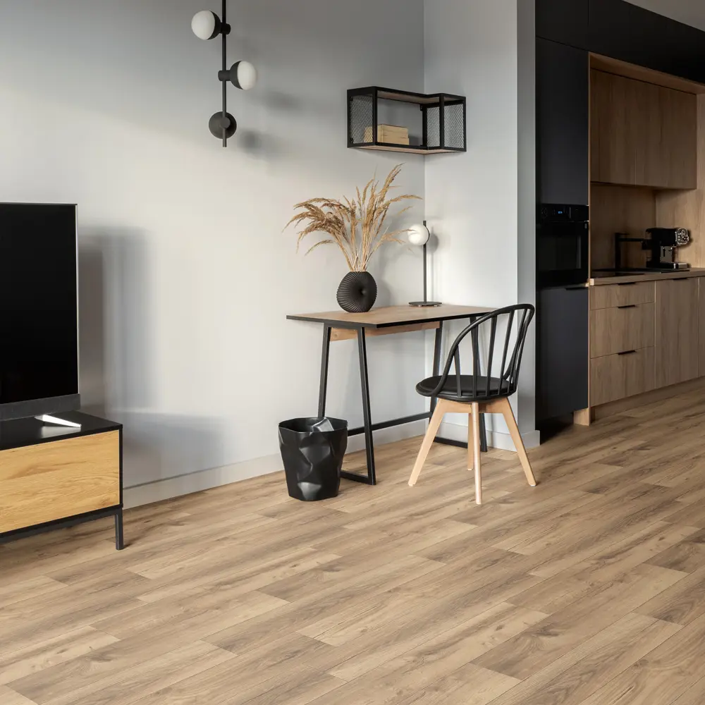 Линолеум полукоммерческий KREAFORTA «Миас» 32 класс, 3.5 м, коричневый под дерево 89427473 STLM-1572457