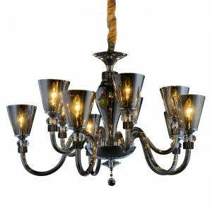 Подвесная люстра Omnilux Frisa OML-70603-10 OMNILUX ДИЗАЙНЕРСКИЕ, FRISA 187530 Серый