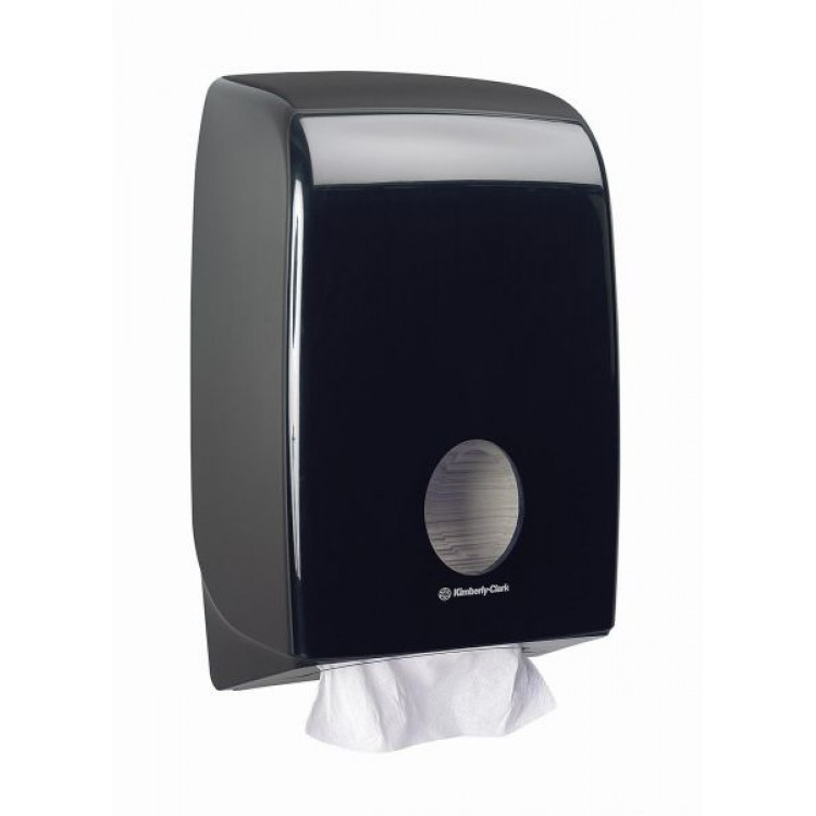 7171 Kimberly Clark Диспенсер для листовых бумажных полотенец черный Kimberly Clark Professional Aquarius 7171 черный 