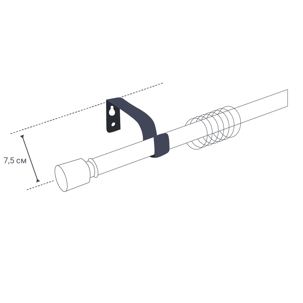 Карниз двухрядный раздвижной Inspire Грани 160-300 см цвет хром 81976820 STLM-2095334  - Вид №4