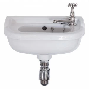 Tb-hel-080 Подвесная раковина настенная овальная Traditional Bathrooms  белая