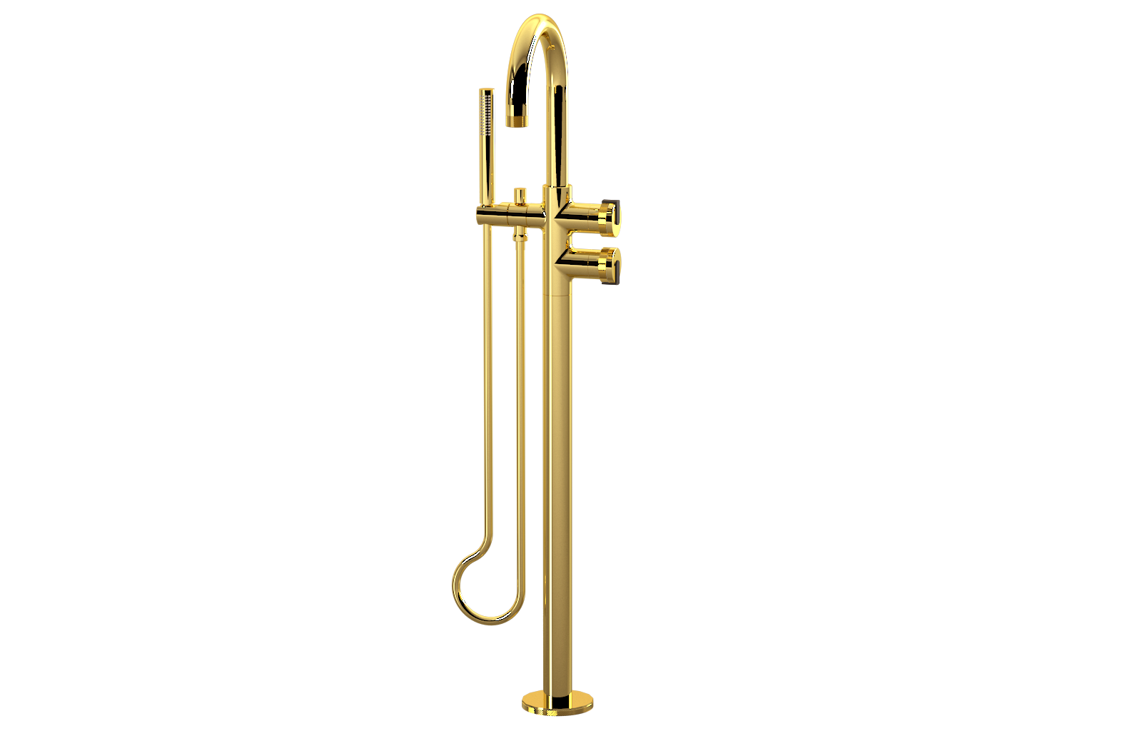 E-11554-R1AU-L1OB-AU Смеситель напольный отдельностоящий (внешняя часть) GRAFF MOD+
