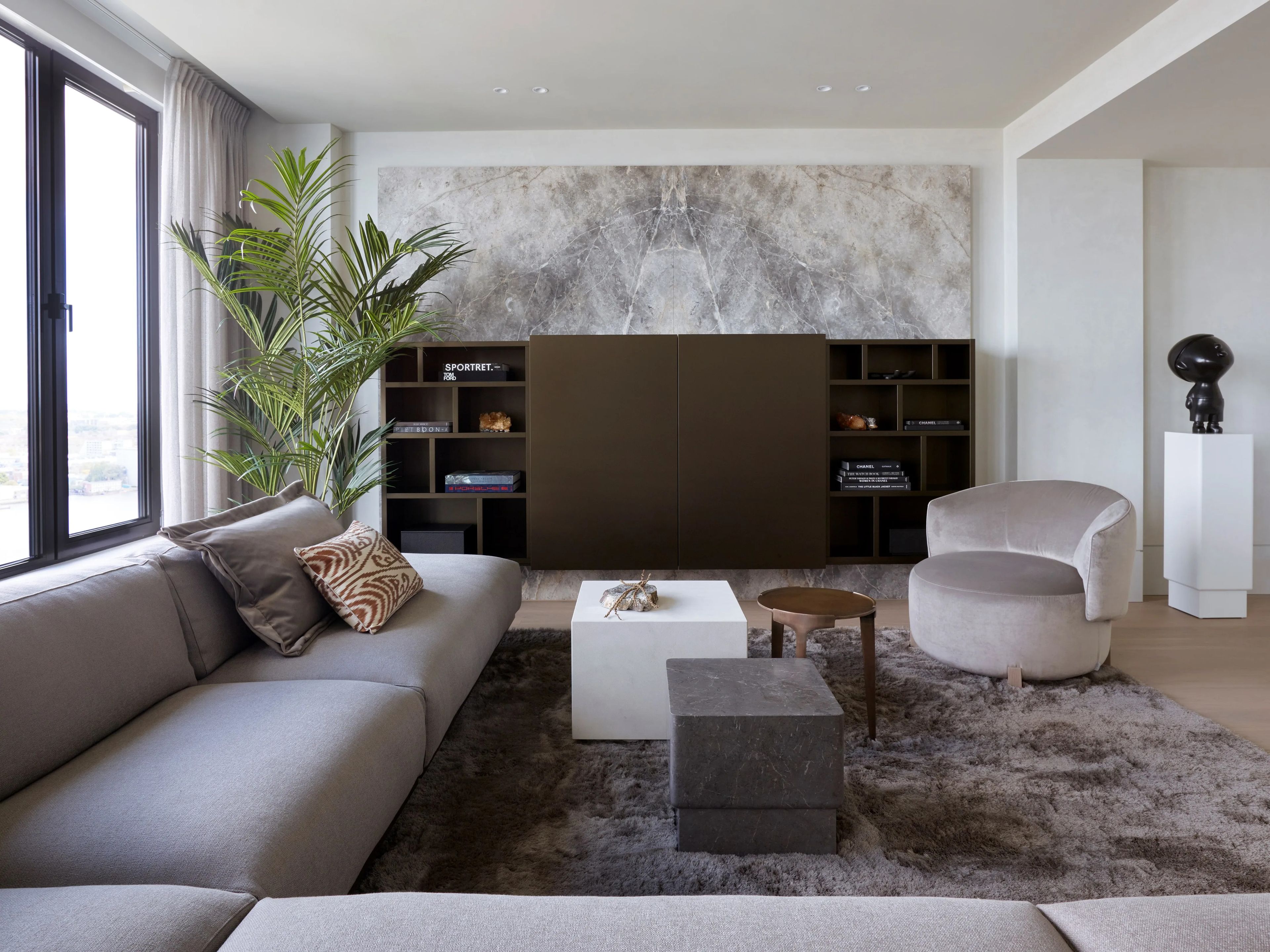 Бархатное вращающееся кресло с подлокотниками Piet Boon Джейн ARCH-00093700 - Вид №3