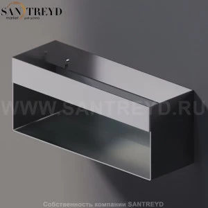 Agape 369 Базовый опорный элемент с полкой 36 см хромированный A369205A