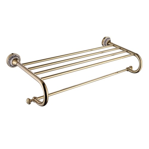 Apollo KEA-16542G Полка с полотенцедержателем krausru  - Вид №1