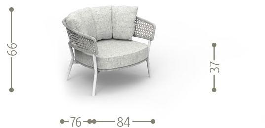 Talenti Садовое кресло с подлокотниками Moon alu sun-id-1501871 - Вид №7