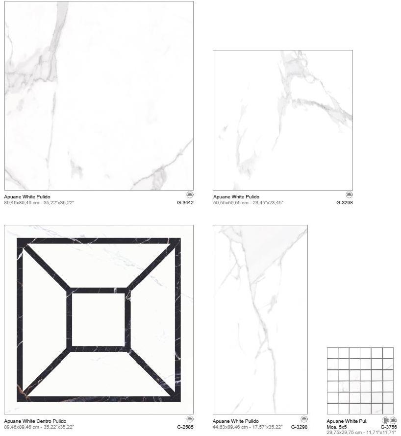 Aparici Фарфоровый пол с эффектом мрамора Apuane sun-id-1452543 - Вид №3