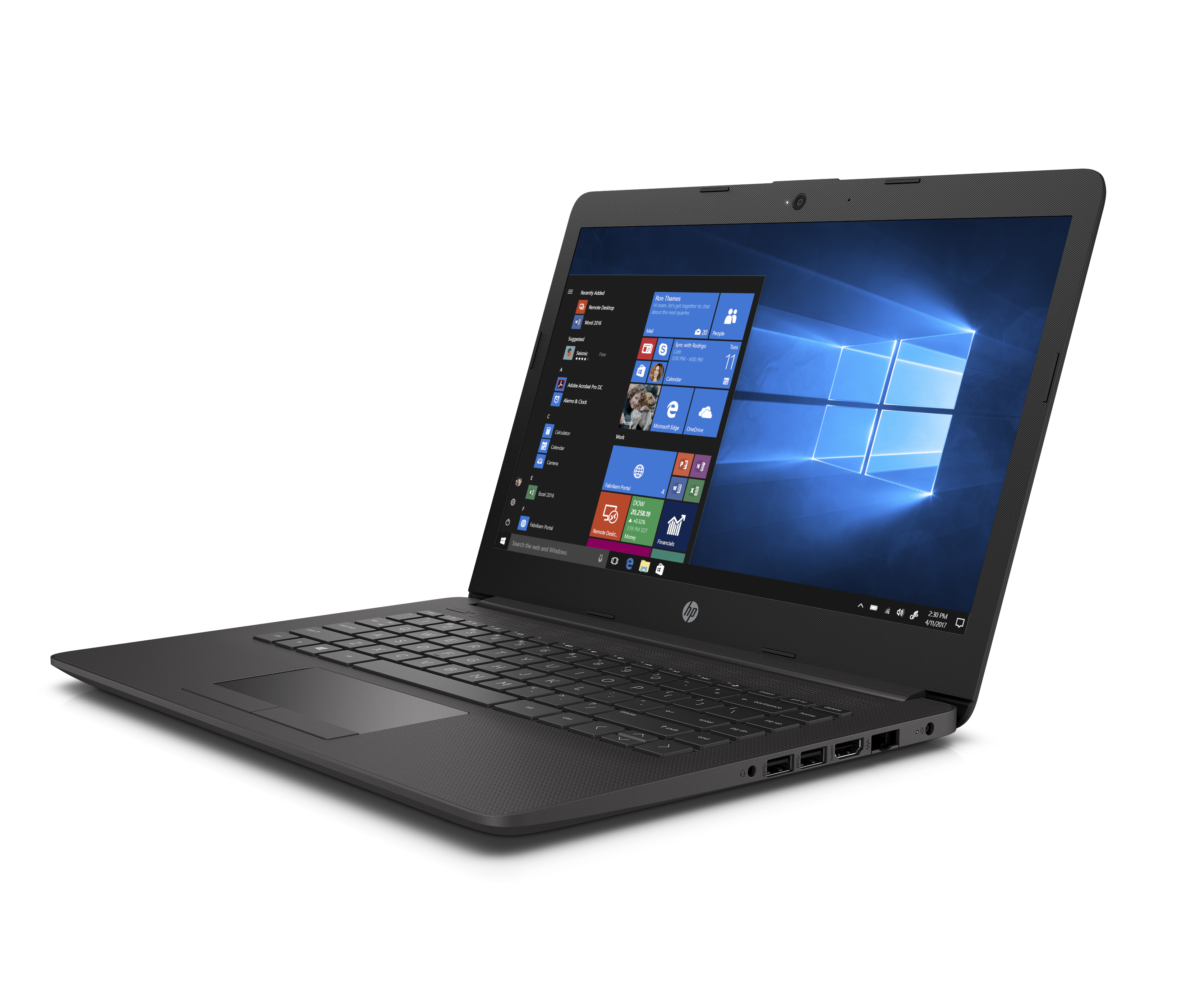 6EB88EA#ACB 240 g7 14"(1366x768)/intel core i5 8265u(1.6ghz)/4096mb/128ssdgb/nodvd/int:intel uhd graphics 620/41whr/war 1y/1.52kg/dark ash silver/w10pro + repl. (4qx60ea) HP Santreyd  - Вид №1