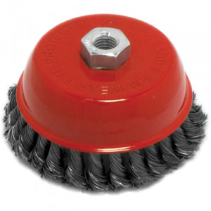 41857 Калибр Щетка для угловой шлифовальной машины Калибр 125 мм/М14 (арт.131709)