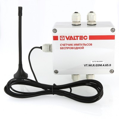 VT.WLR.GSM.2.65.0 Счетчик импульсов c GSM-модемом Valtec 2 канала, автономное питание; IP65  - Вид №2