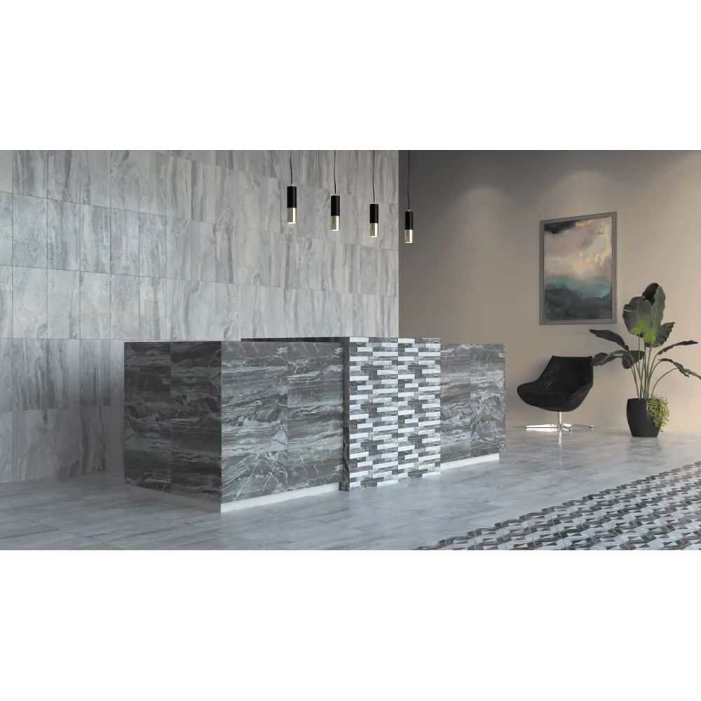 Керамогранит Bergamo 30x60 см 1.08 м² лаппатированный цвет антрацит 82330441 STLM-2203738 Santreyd - Вид №2