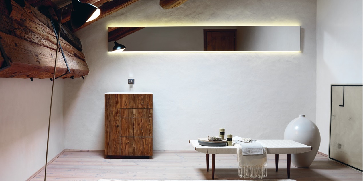 Комбинация ванной комнаты T04 в отделке Full 64 Milltek/20 ABETE RESTAURATO MILLDUE TOUCH TOUCH04 - Вид №1