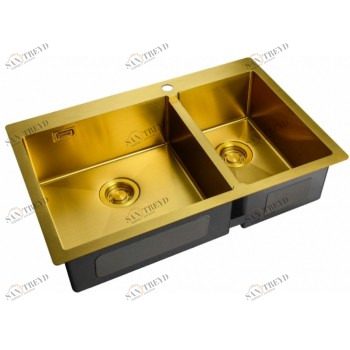 Zorg ZL R-780-2-510 L Bronze Мойка кухонная прямоугольная Zorg 