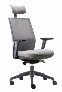 Ersa Регулируемое по высоте кресло руководителя из ткани с подлокотниками с высокой спинкой Opia