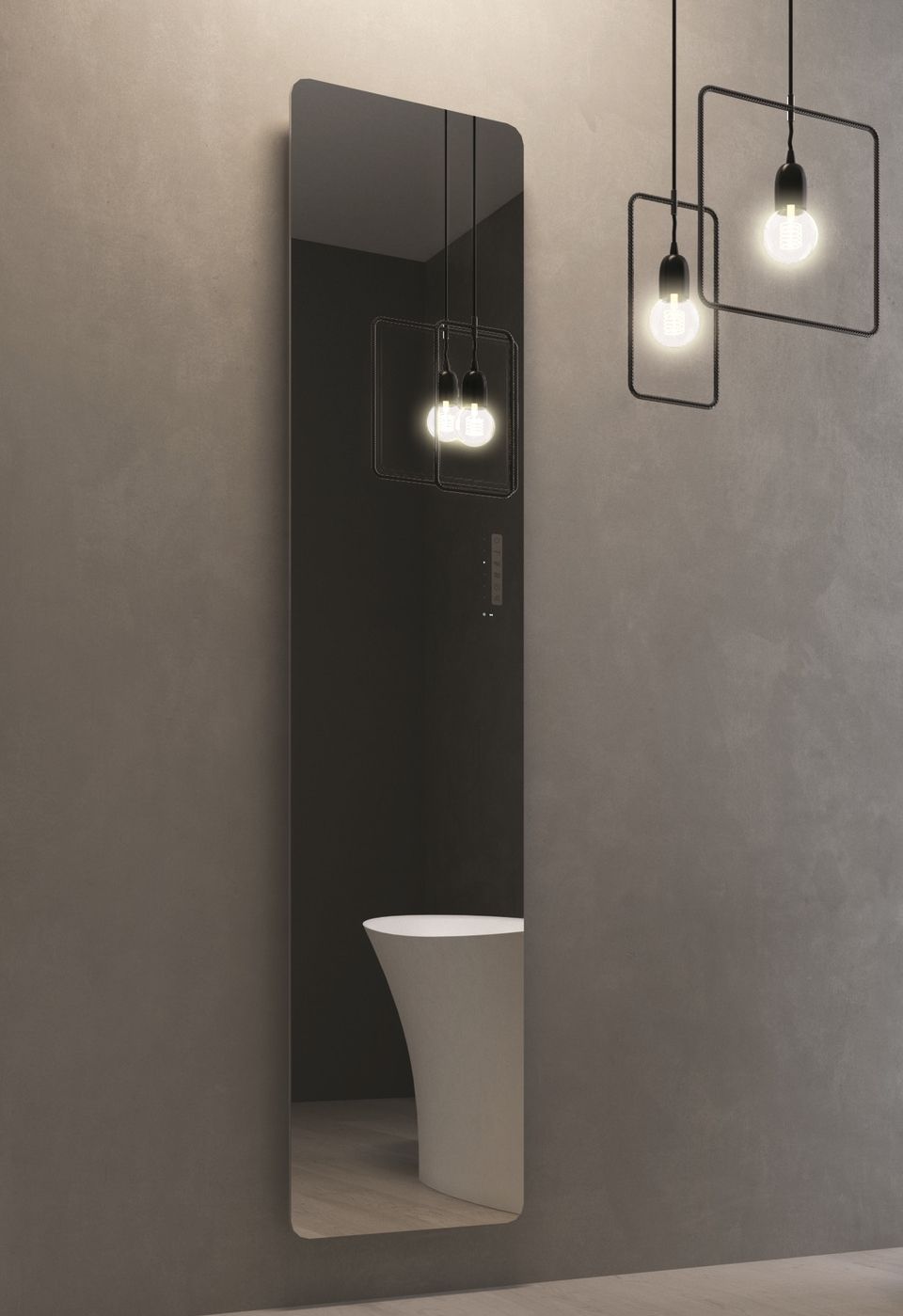 Настенный стеклянный электрический полотенцесушитель DISENIA Гелиос ARCH-00017032