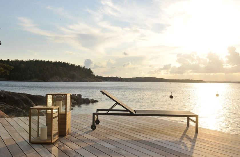 TRIBÙ Садовый шезлонг Textilene на колесиках Forum 06040 - Вид №2