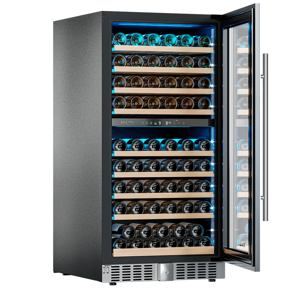 9186690 Винный шкаф Meyvel MV99PRO-KST2 серебристый STDN-0135459 - Вид №1