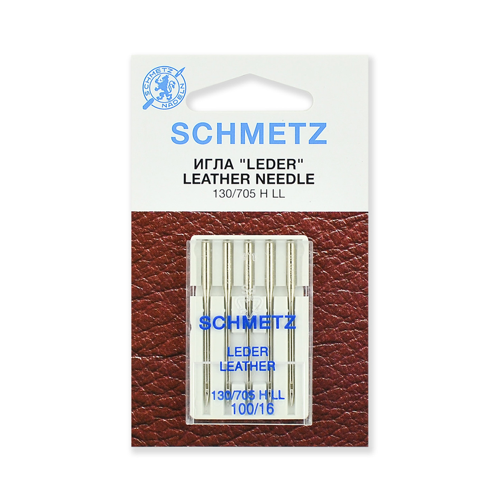 130/705Н LL Иглы для быт. шв. машин для кожи 5 шт №100 Schmetz 