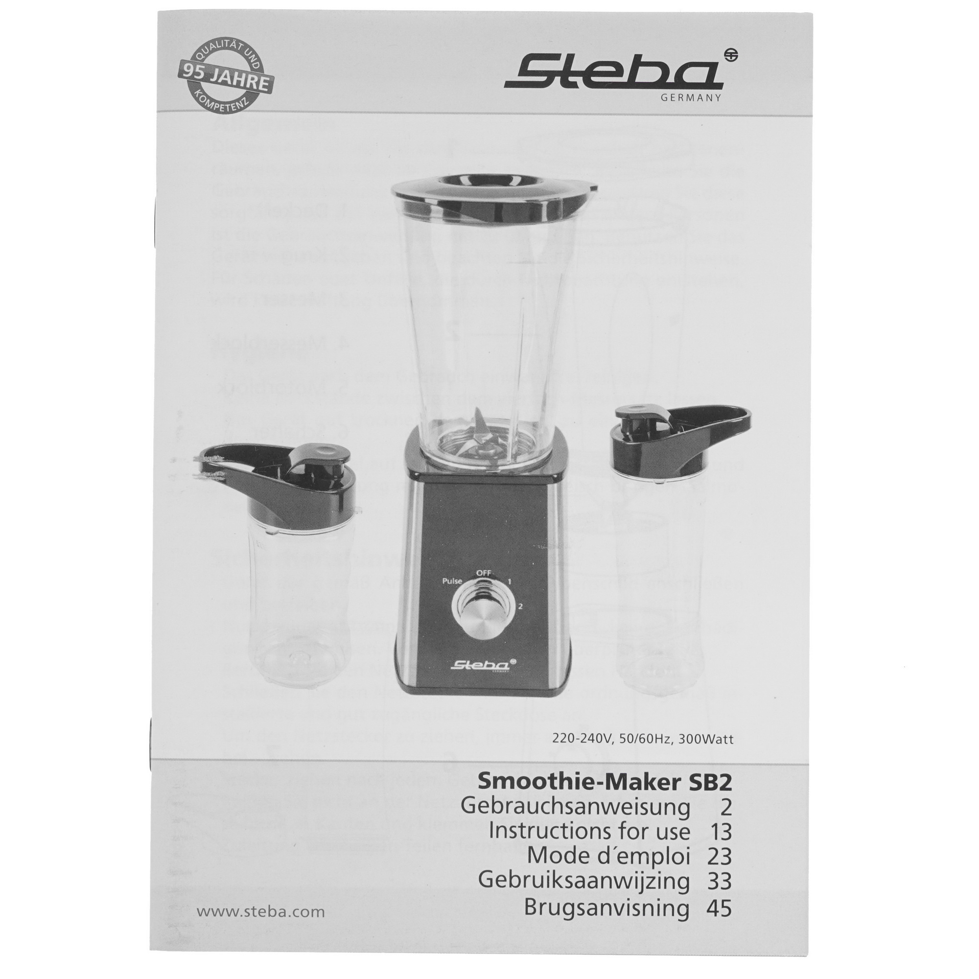 8159744 Блендер стационарный Steba SB 2 черный STDN-0093272 - Вид №7