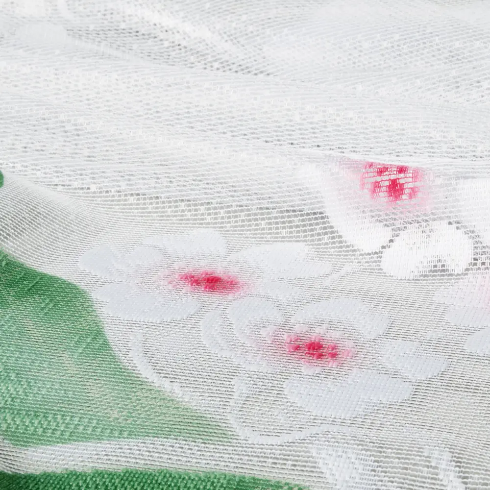Занавеска для кухни на ленте «Вишни», 265х160 см, жаккард, цвет белый 13952553 STLM-2212499 Santreyd  - Вид №2