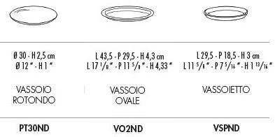Cerasarda Овальный поднос из керамики I graffiti sun-id-1435109 - Вид №2