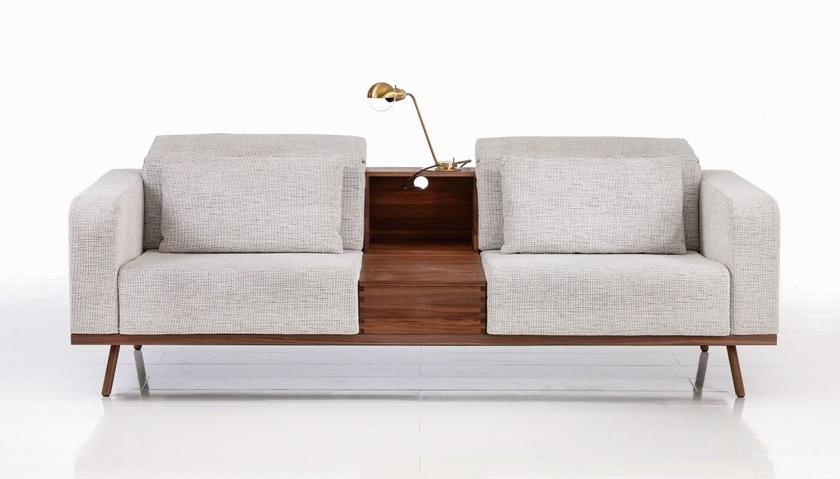 brühl 2-местный тканевый диван с полкой для журналов Deep space sun-id-1427185 - Вид №2