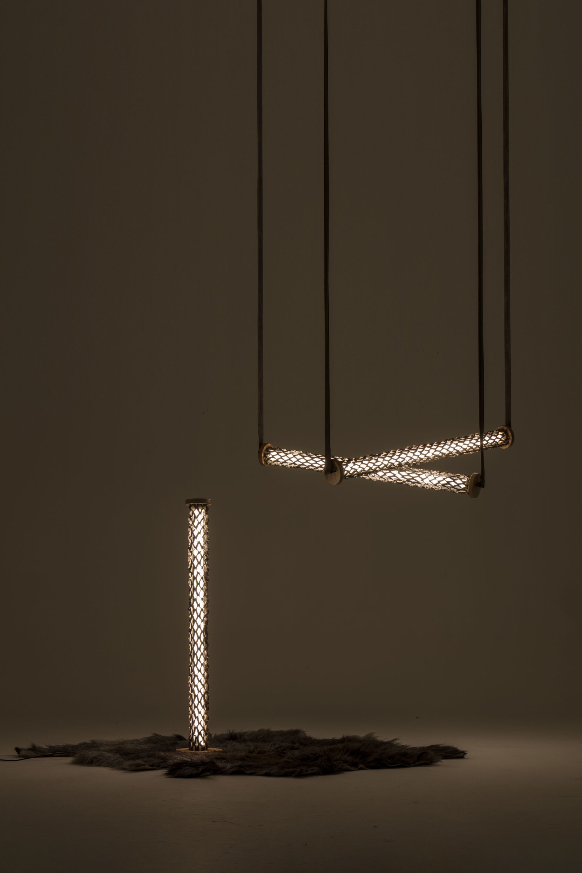 Кожаный торшер KVN Design Furniture Nomadic ARCH-00125119 - Вид №1