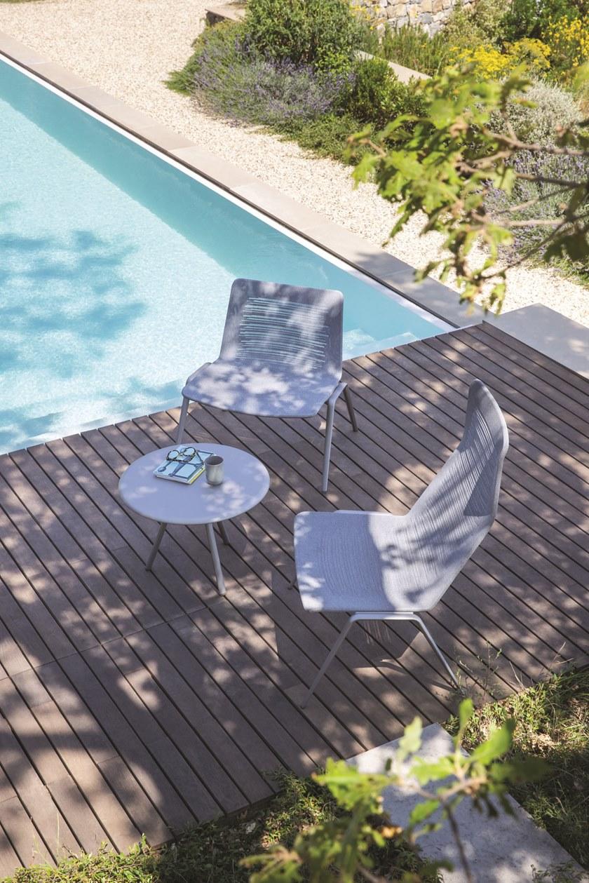 FAST Садовое кресло из алюминия с дренажной тканью Zebra knit 455 - Вид №1