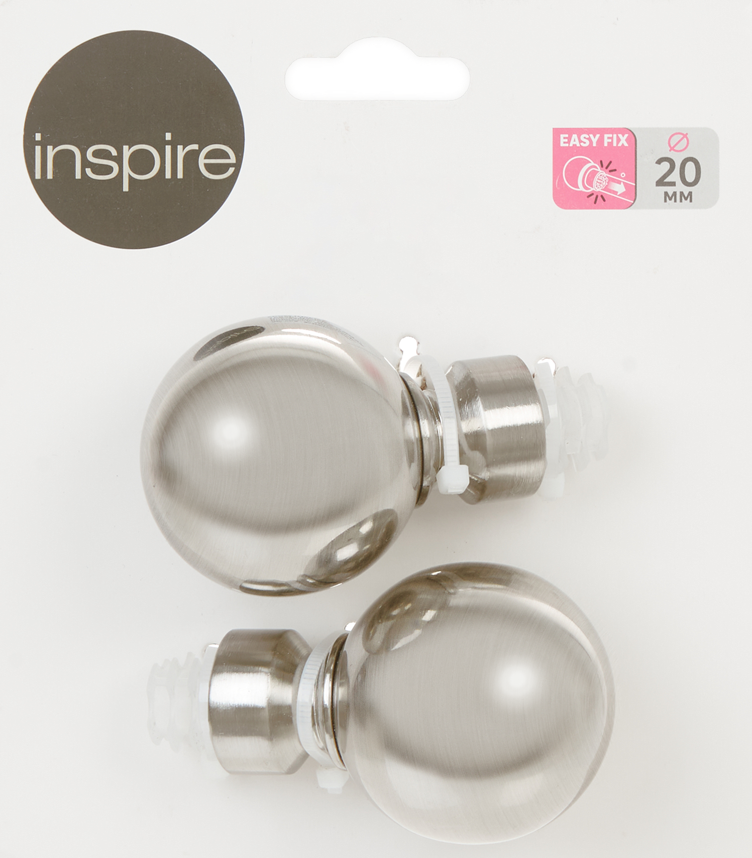 Наконечник для карниза металлический хром 20 см INSPIRE 85186702 STLM-0059623 - Вид №2