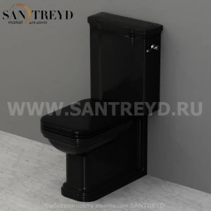 417904 Бачок для унитаза Черный Kerasan Waldorf Италия